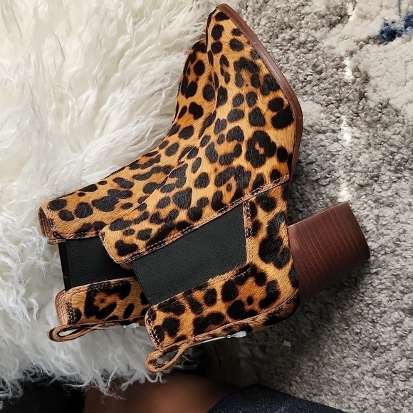 Madewell the Reagan boot in leopard calf hair Mob Wife - Picture 2 of 12